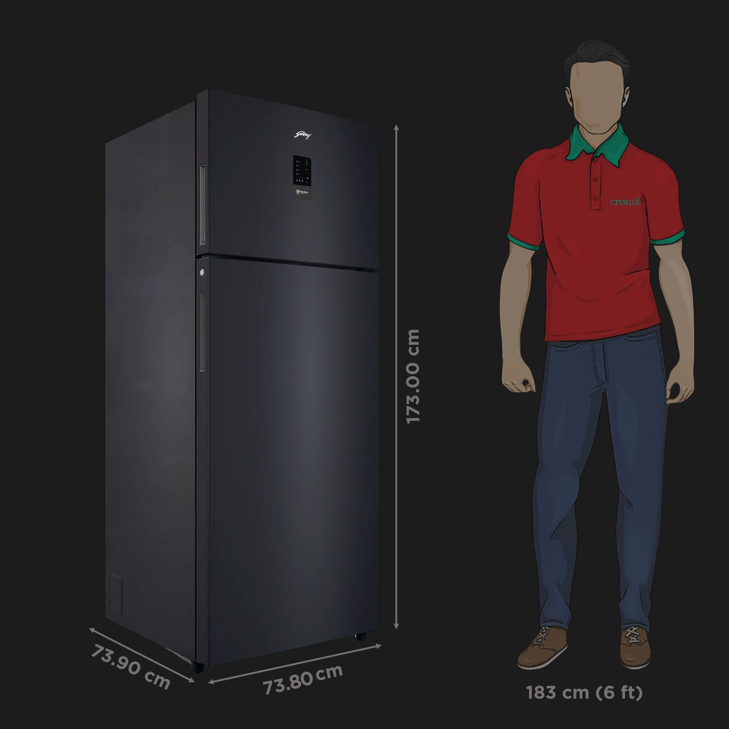 Buy Godrej Eon Regalis 436 Litres 2 Star Frost Free Double Door